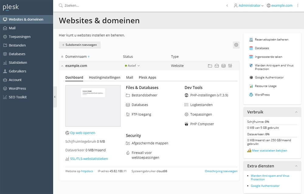 Plesk Blokzijl WebDesign